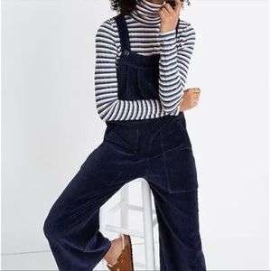 Texture and Thread Madewell Blue Corduroy Jumpsuit